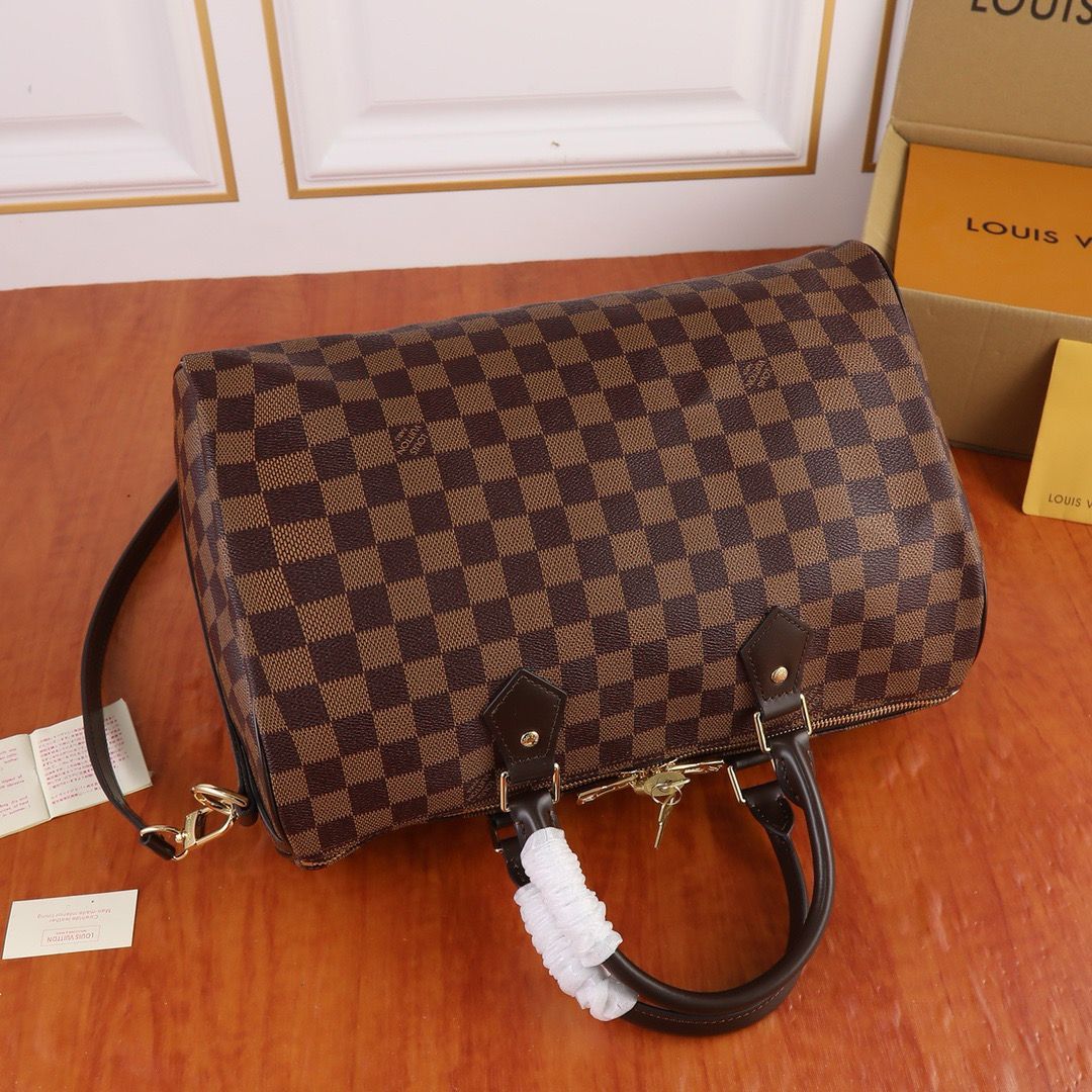 Lv Speedy Bandoulière Damier Ébène mysite