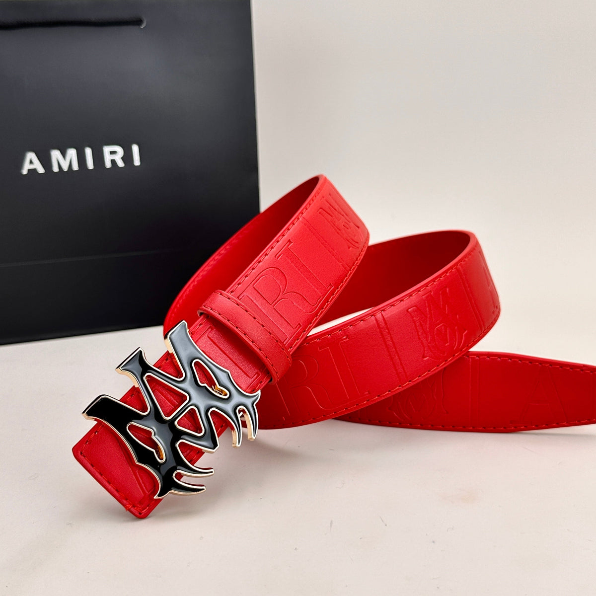 Classic AM Belt (Black & Gold Buckle) mysite