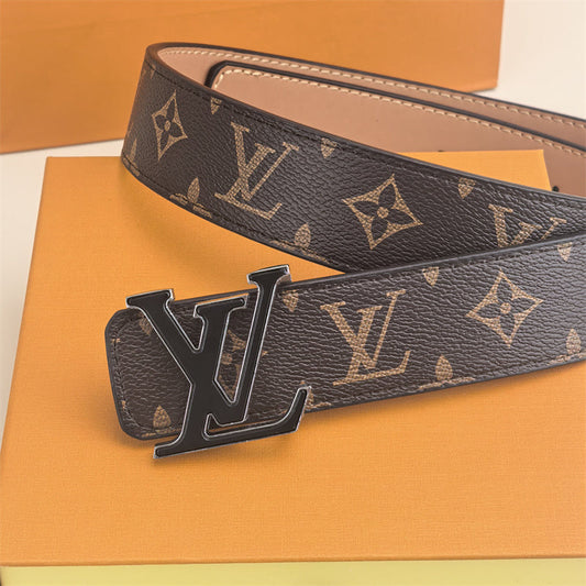 2 Color Buckle Love Belt (Brown Pattern) mysite