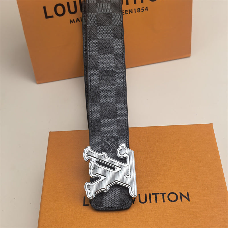 Horizontal Textured Buckle Belt (Black Latticed) mysite
