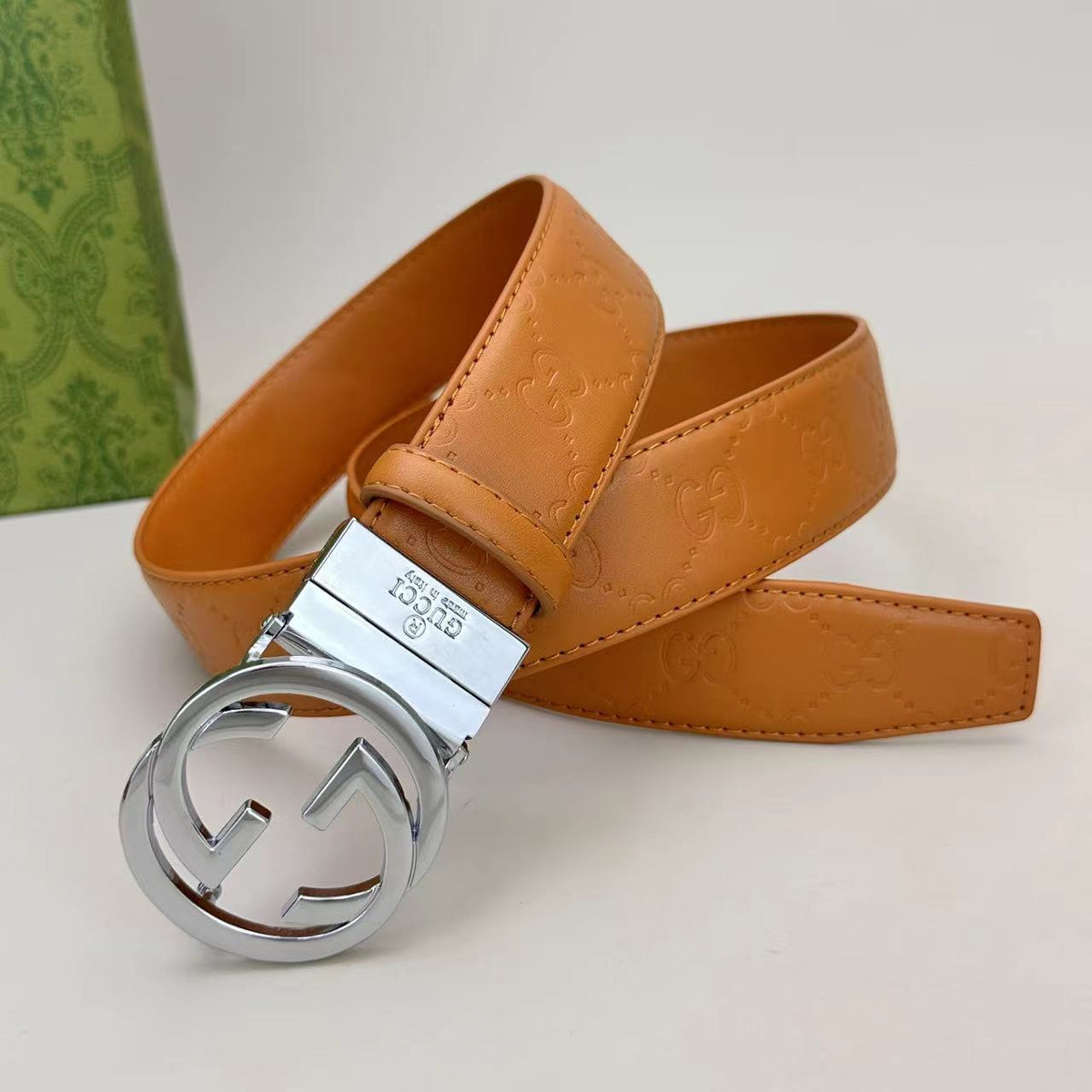 Circle Design Good Belt (Khaki Belt) mysite