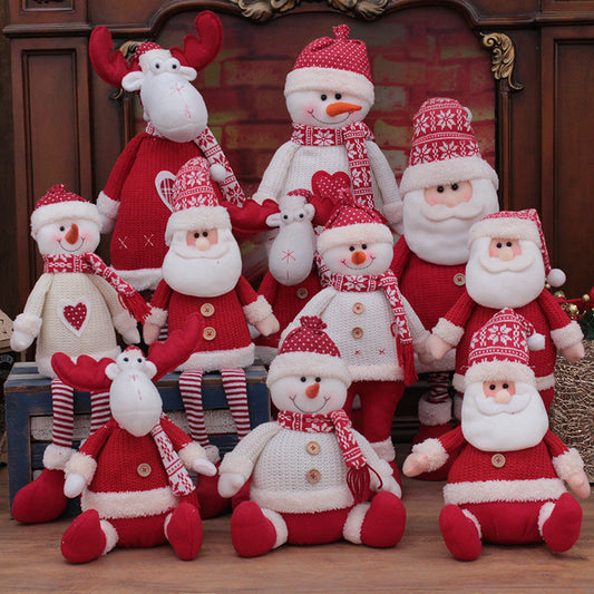 Christmas Decorations For Home Big Santa Claus Doll Children Xmas Gift Christmas Tree Decor