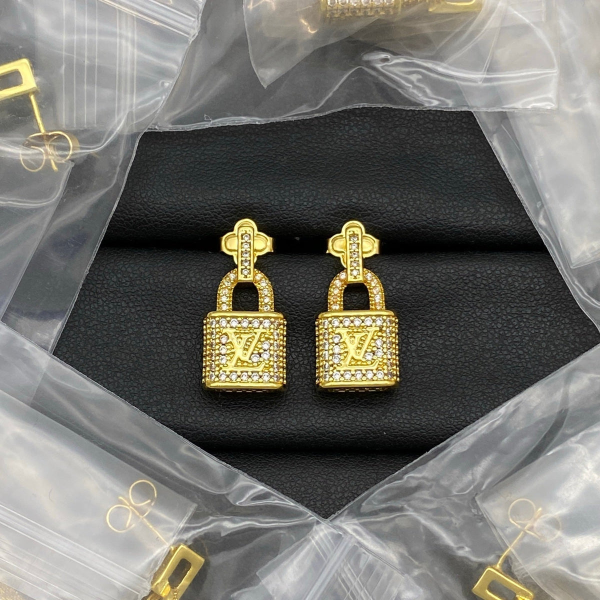 Lock Love Girl Design Earrings mysite