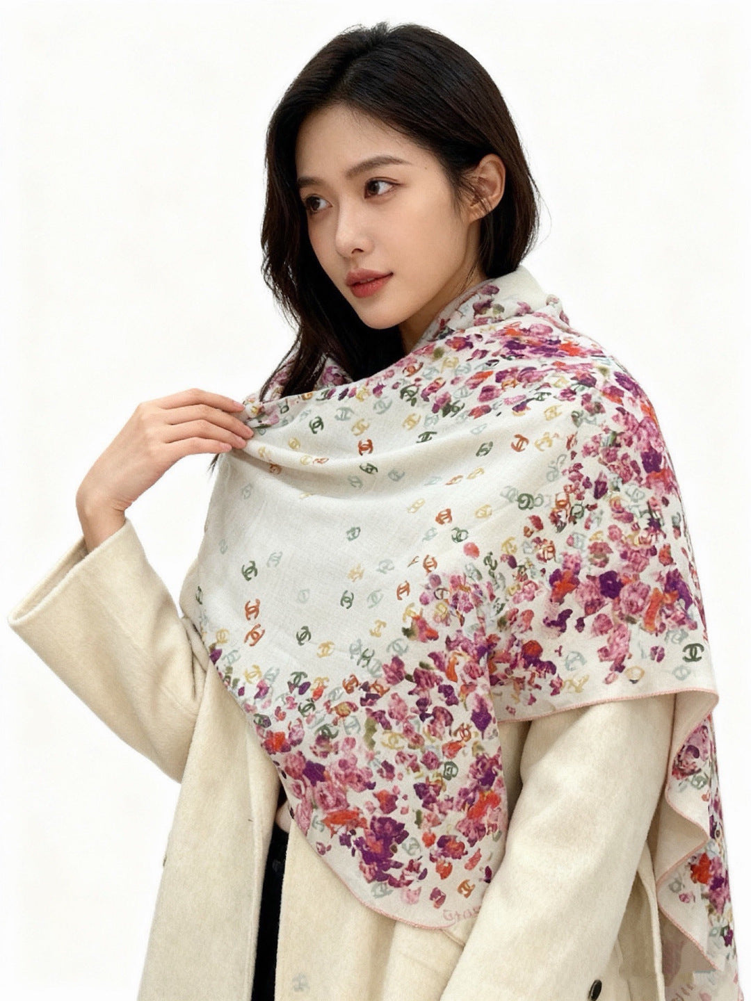 '- 26S SCARF 135 IN CASHMERE AND SILK 307249 mysite