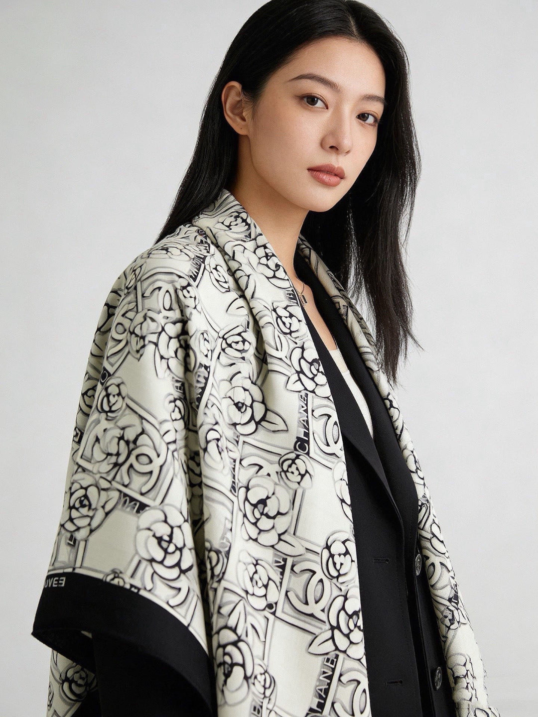 '- 26S SCARF 140 IN CASHMERE AND SILK 309374 mysite
