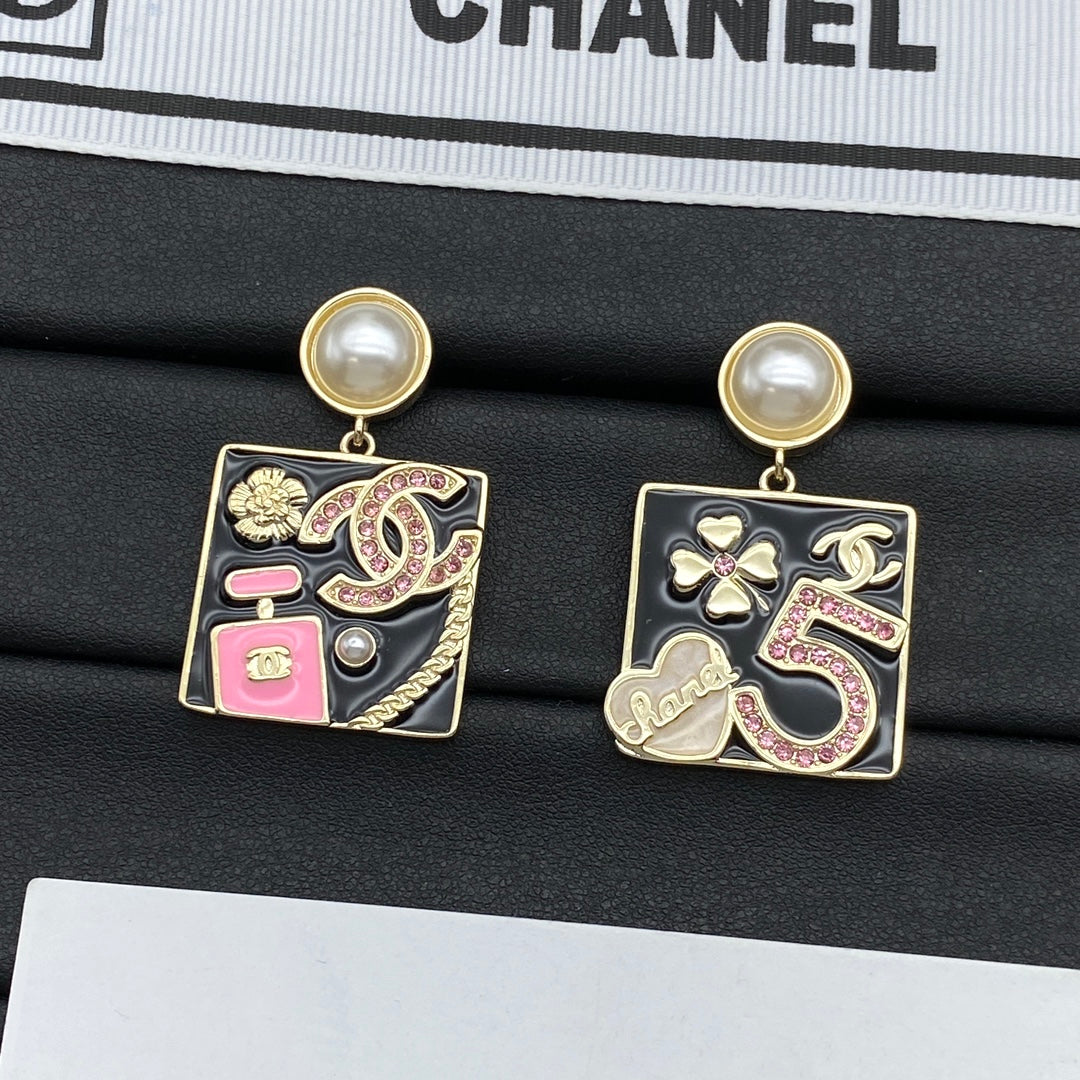 Square Coco Girl Earrings mysite