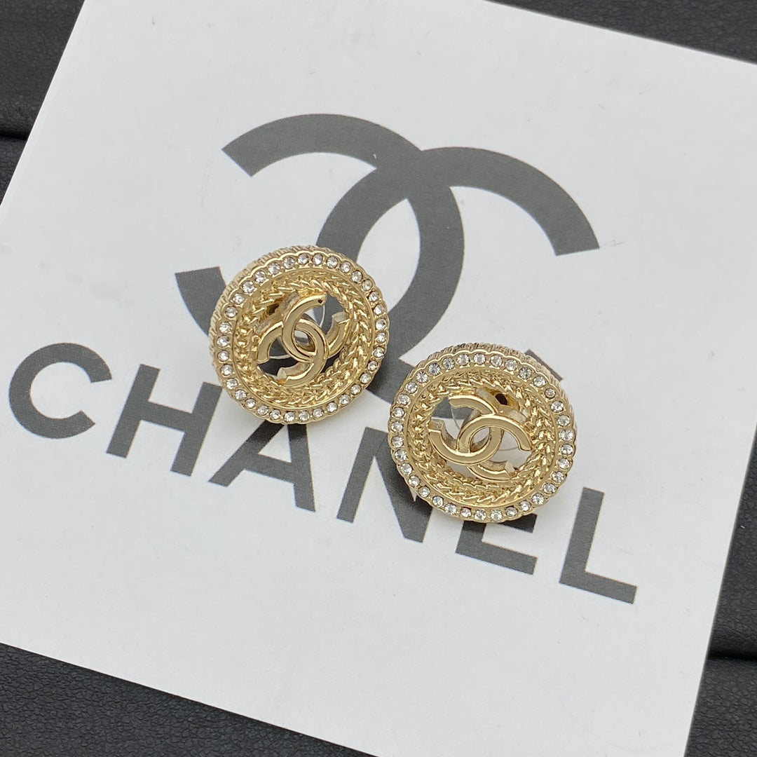 Circle Coco Girl Earrings Stud mysite