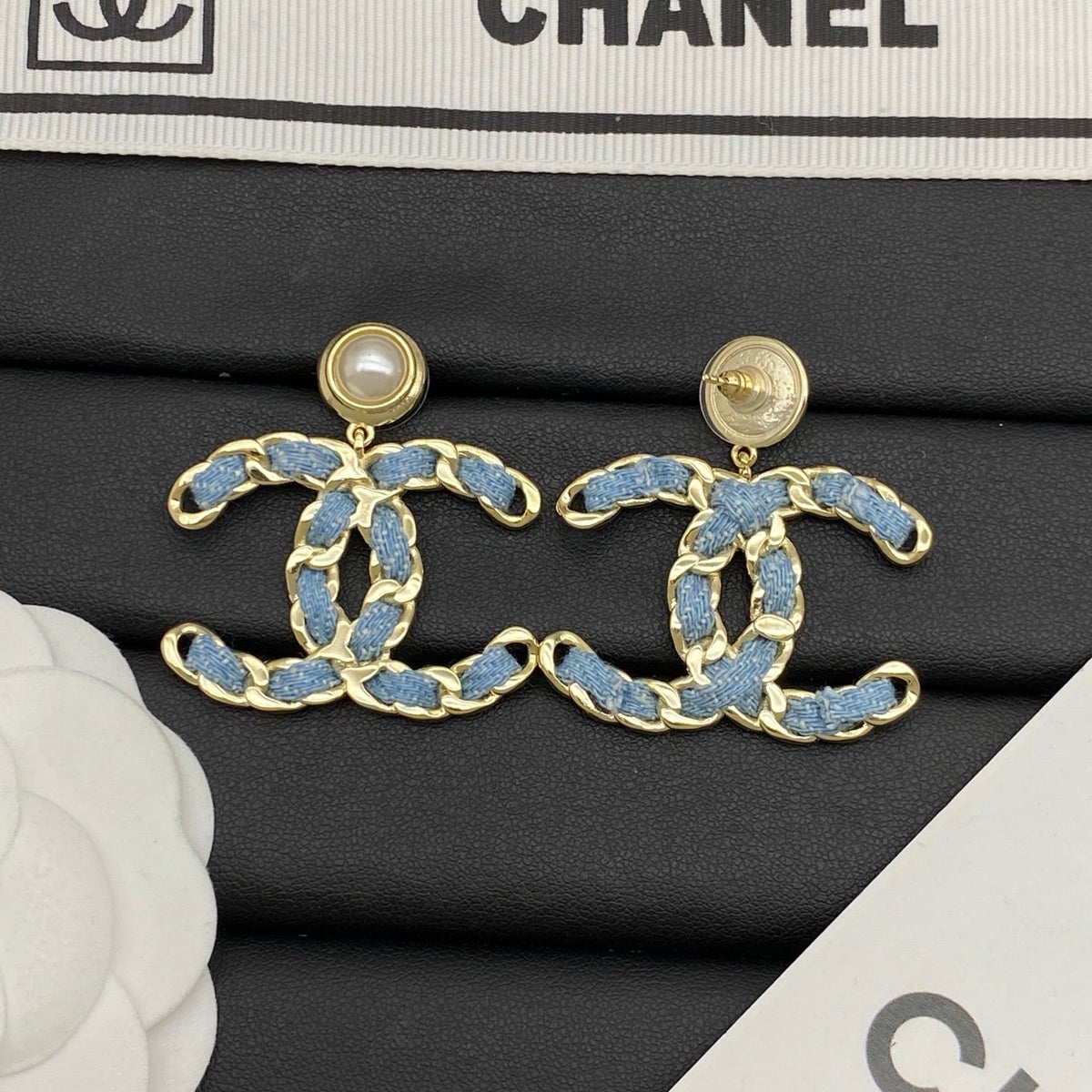 Busy Denim Girl Earrings mysite