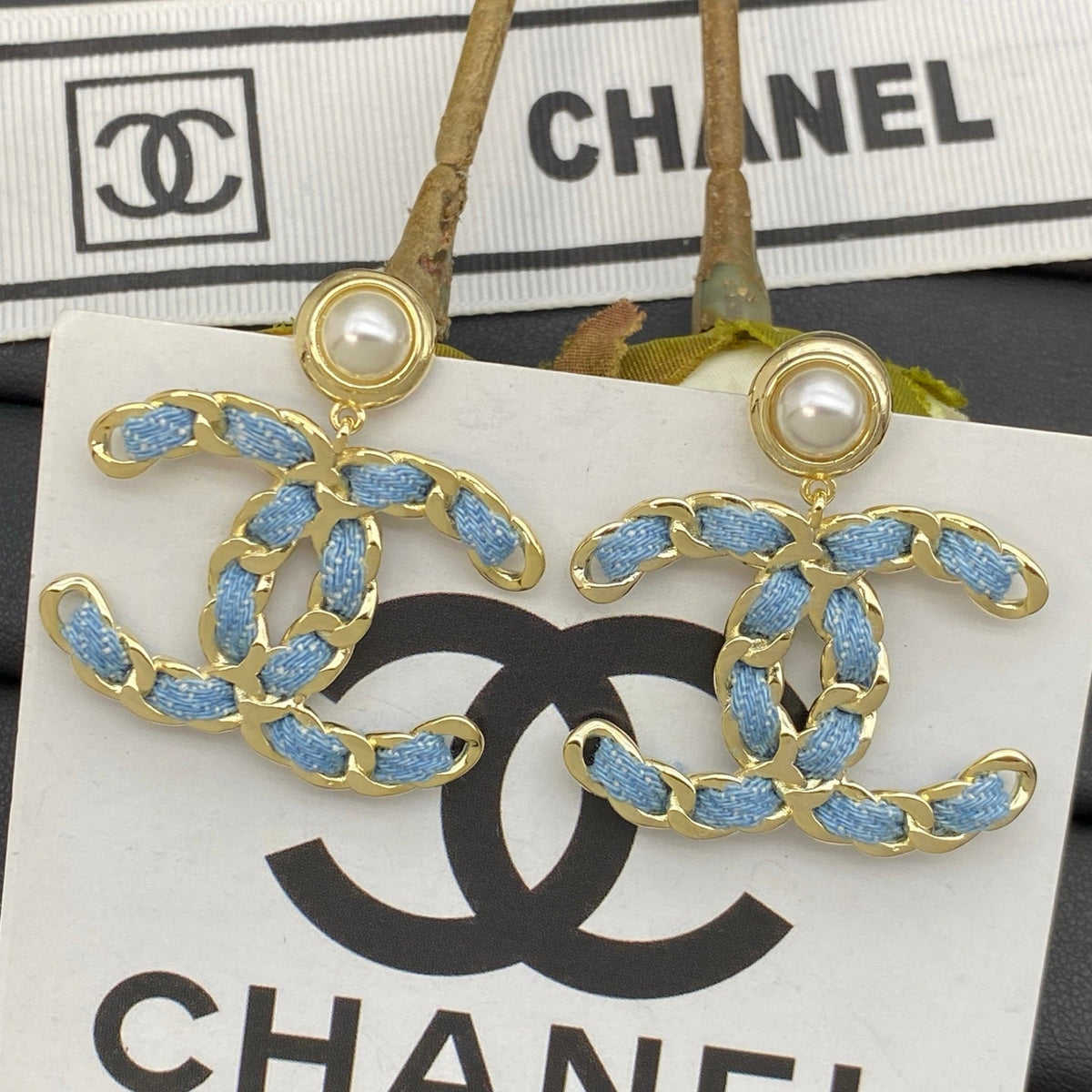 Busy Denim Girl Earrings mysite