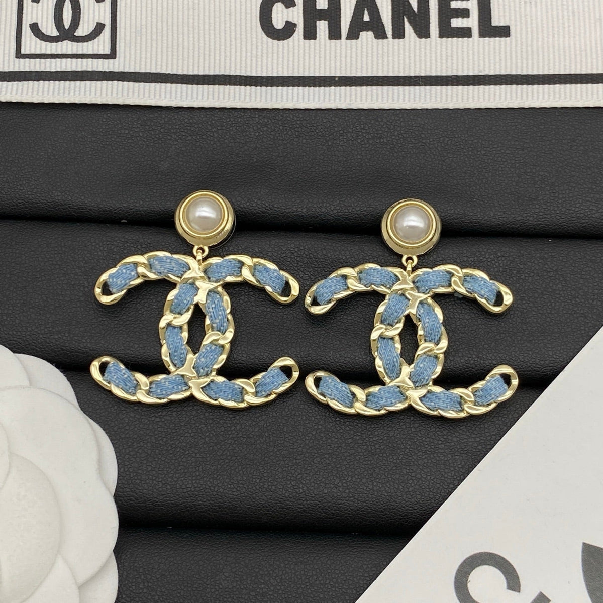 Busy Denim Girl Earrings mysite