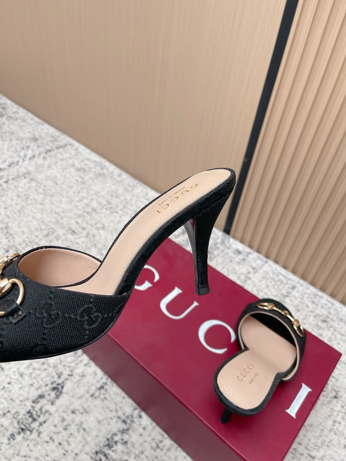 26S HIGH-HEEL SANDALS 85 MM IN BLACK CANVAS mysite