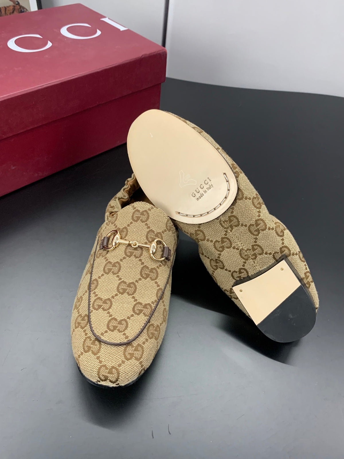 26S LOAFERS IN DARK BEIGE CANVAS mysite