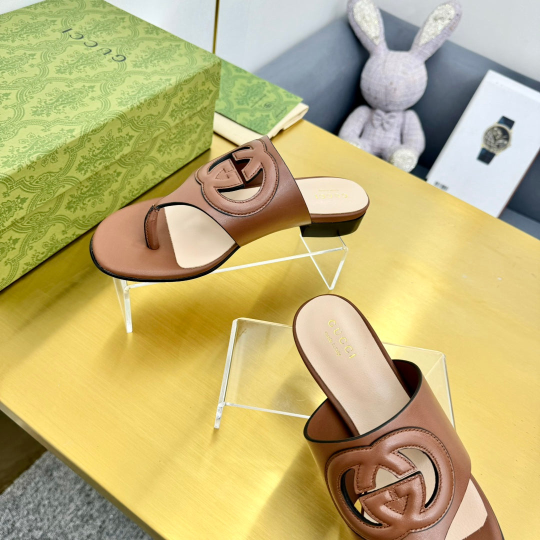 BLONDIE THONG SANDAL IN BRONZE BROWN LAMBSKIN mysite