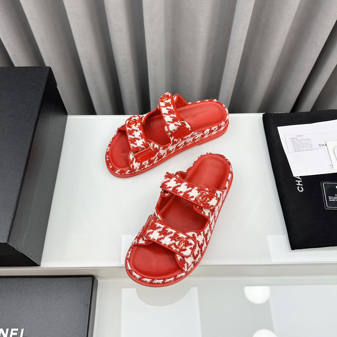 dad sandals red white mules mysite