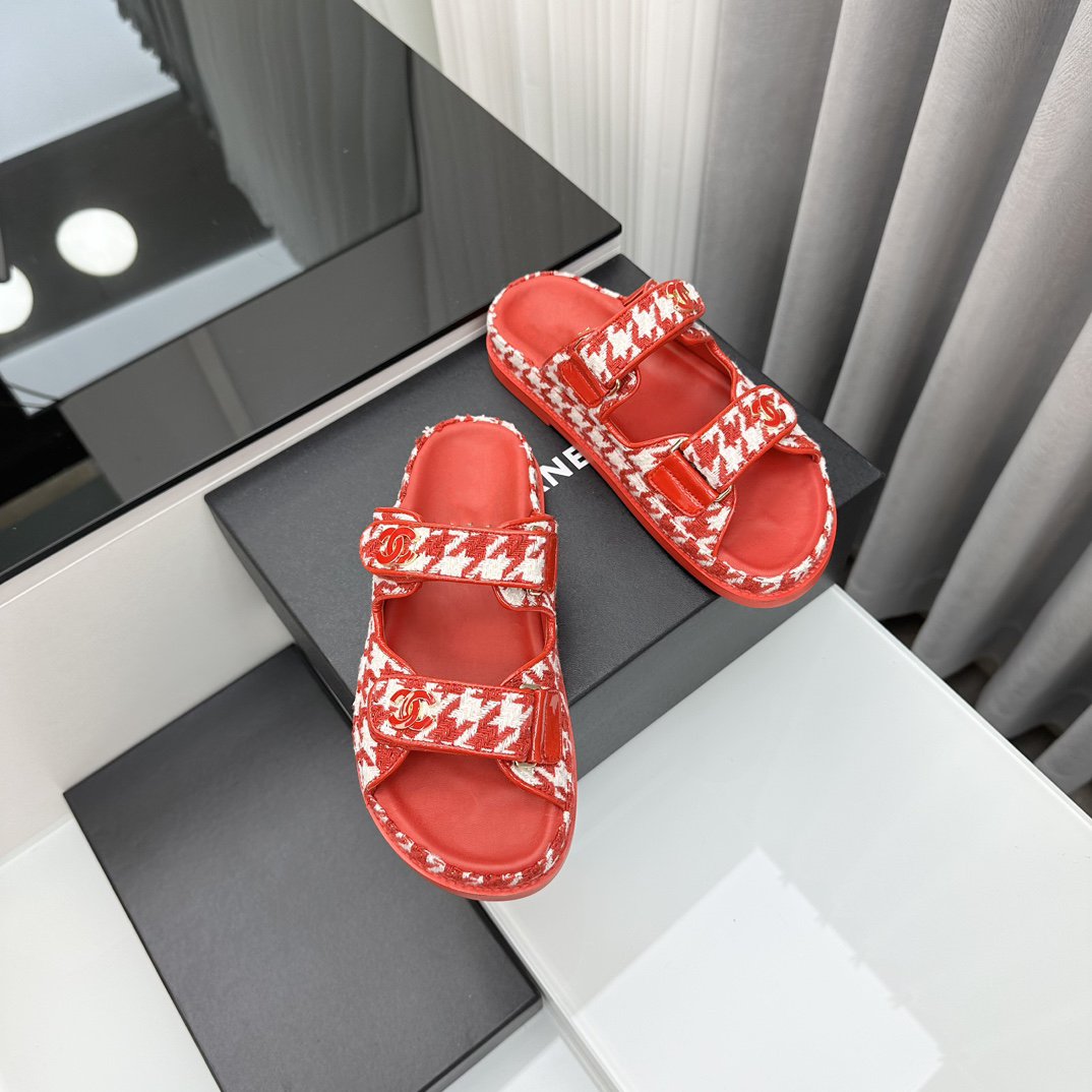 dad sandals red white mules mysite