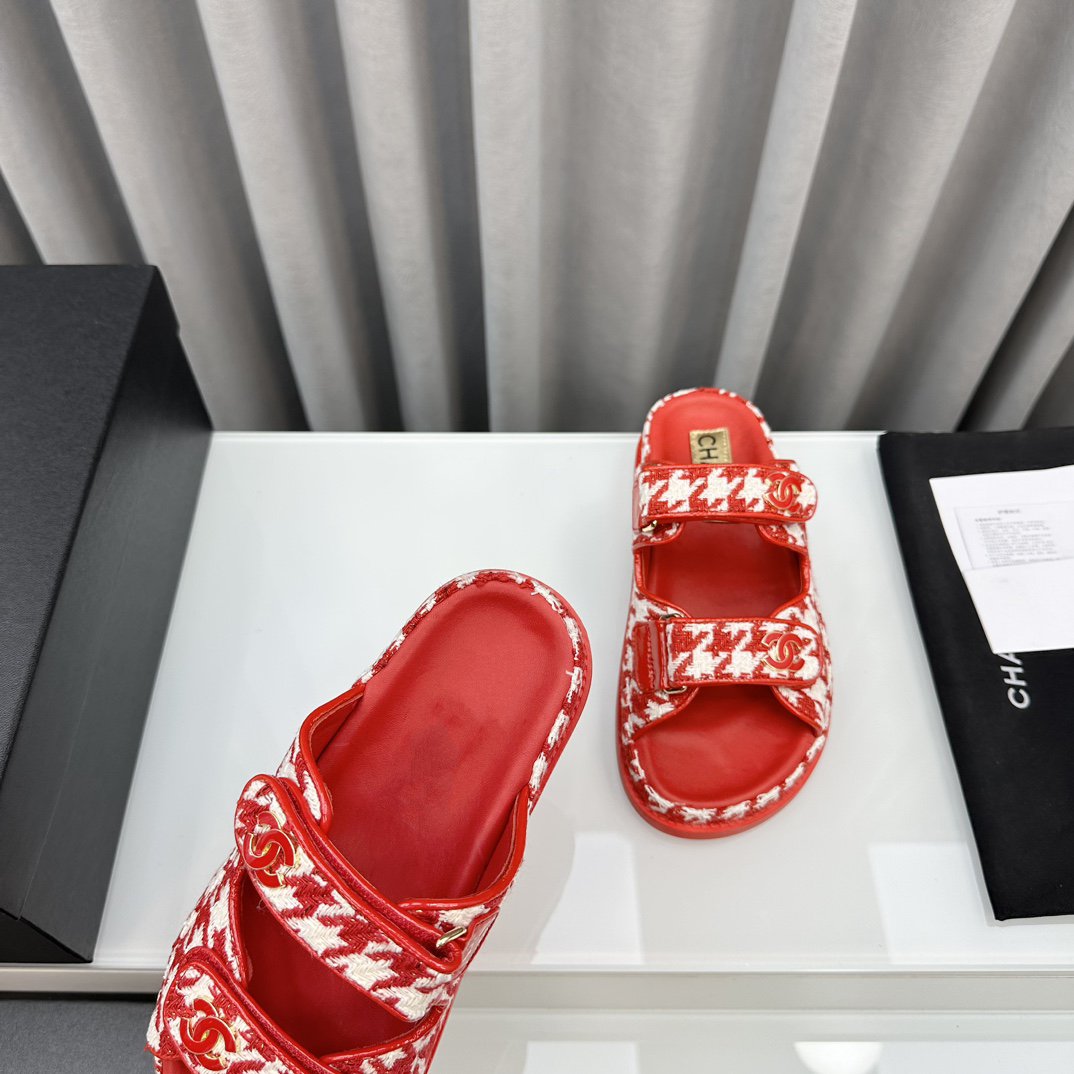 dad sandals red white mules mysite